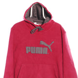 Red Puma Spellout Hoodie - Medium