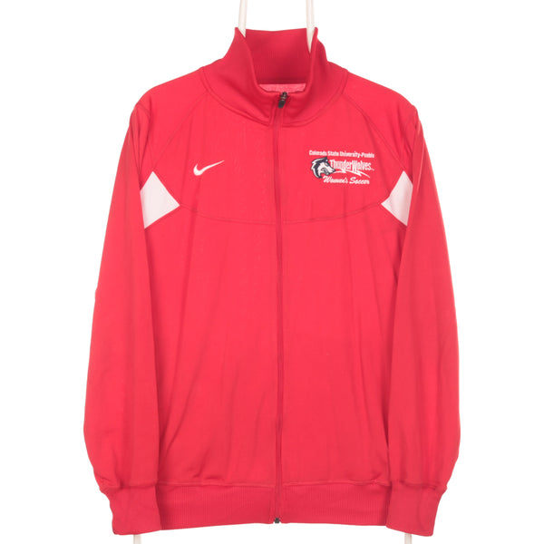 Red Nike College Zip Up Track Jacket - XLarge