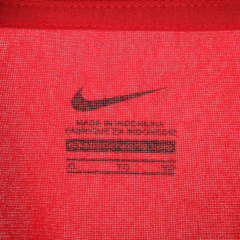Red Nike College Zip Up Track Jacket - XLarge