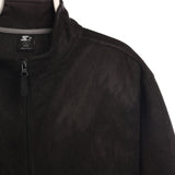 Starter 90's Zip Up Warm Fleece Large Black