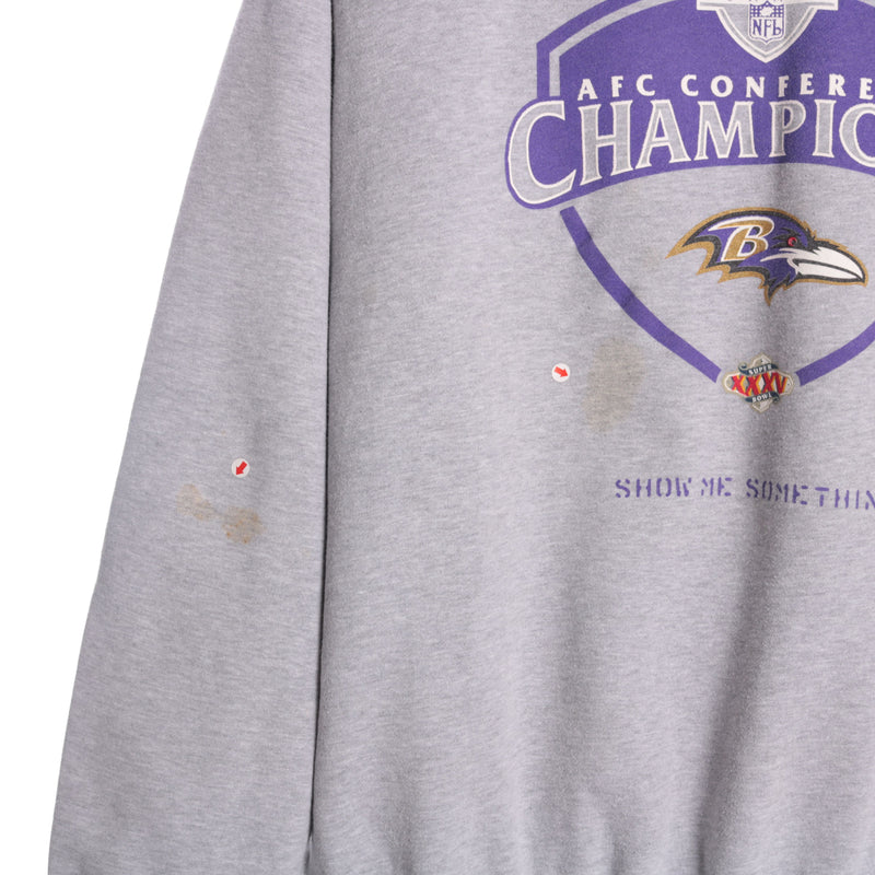 Unbranded 90's NFL Sweatshirt Xlarge Grey