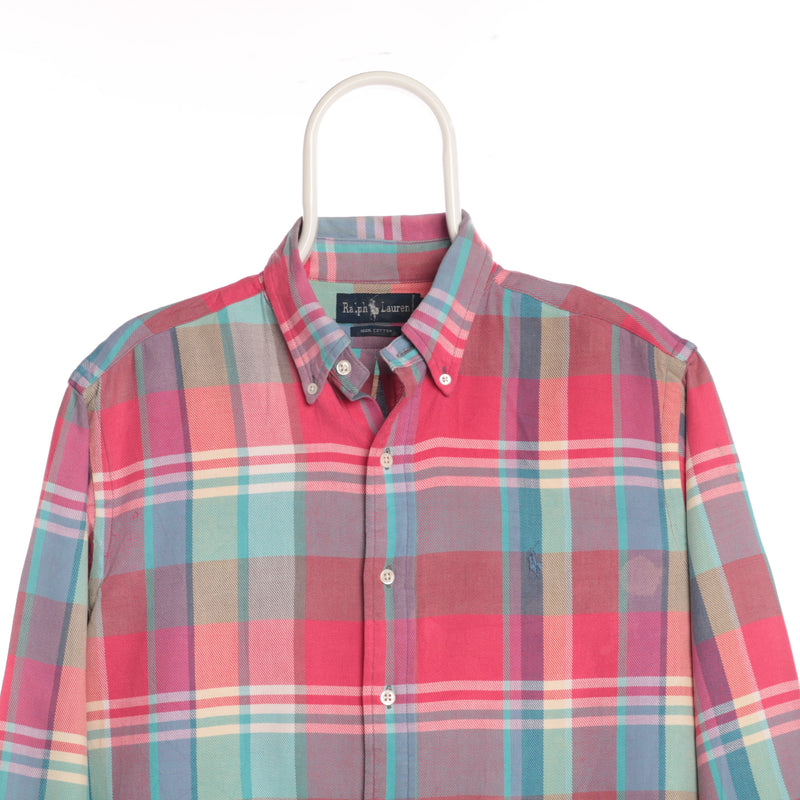Ralph Lauren 90's Button Up Long Sleeve Shirt Large Red