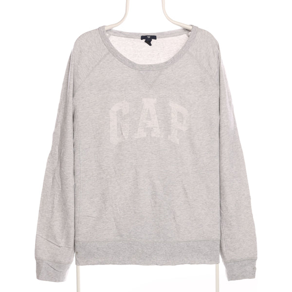 Gap 90's Crewneck Spellout Low Cut Neck Sweatshirt XXLarge Grey