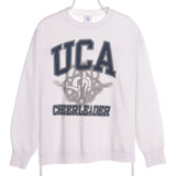 White Delta College Crewneck Sweatshirt - Large