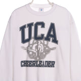 White Delta College Crewneck Sweatshirt - Large