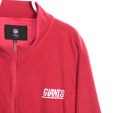 Red NFL Zip Up Giants Fleece - XLarge