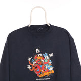 Disney 90's Crewneck Disneyworld 2000 Sweatshirt Small Navy