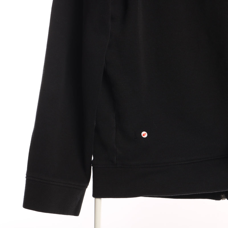 Calvin Klein 90's Zip Up Hooded Hoodie Medium Black