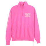 Pink Champion College Quarter Zip Sweatshirt - Medium