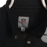 NFL 90's Quarter Zip T Snap Button Up Steelers Sweatshirt Large Grey