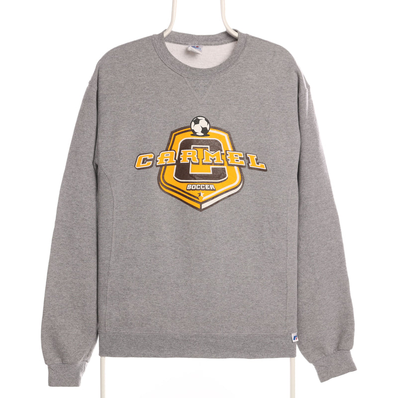 Russell Athletic 90's Crewneck Carmel Soccer Sweatshirt Medium Grey