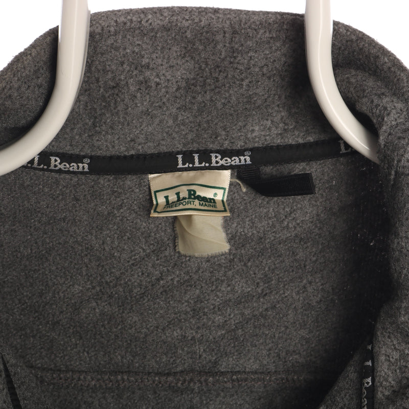 L.L.Bean 90's Quarter Zip Warm Fleece Xlarge Grey