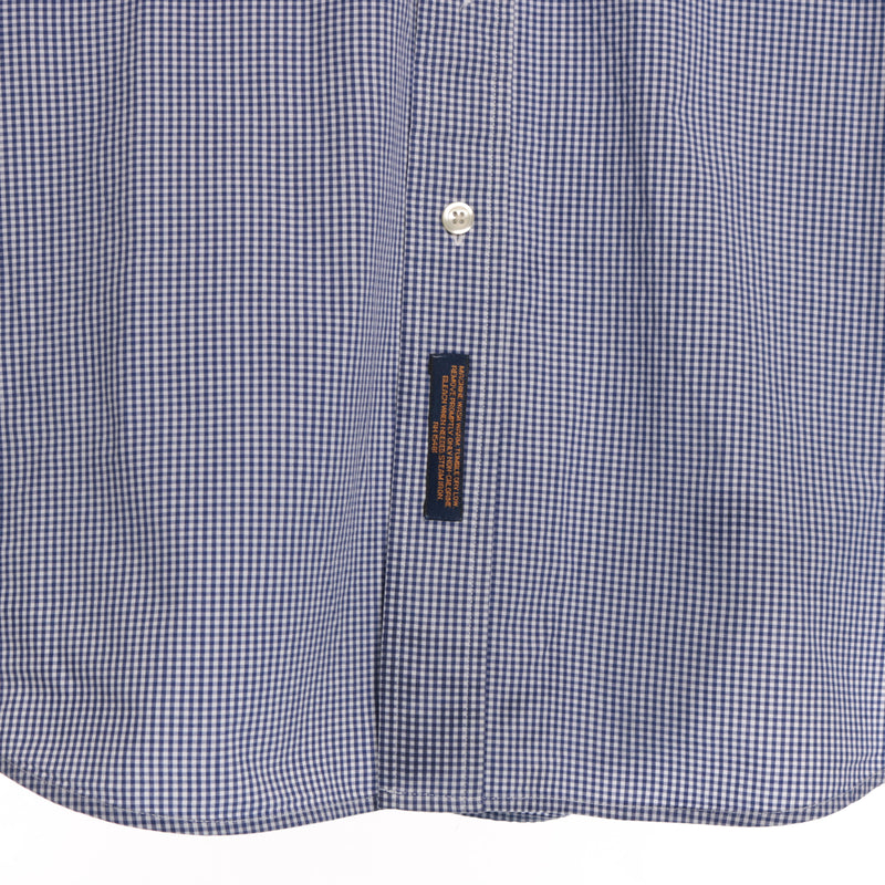 Tommy Hilfiger 90's Long Sleeve Button Up Chequered Shirt Medium Blue