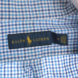 Ralph Lauren 90's Checked Shirt Medium Blue