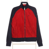 Nautica - Red and Blue Embroidered Zipped Fleece Jacket - XSmall