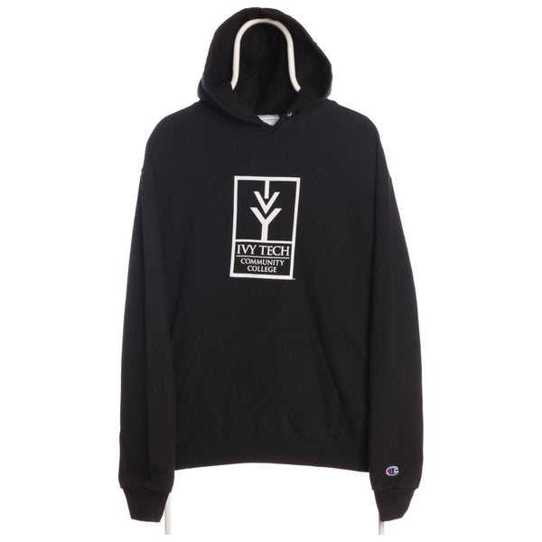 Black Champion College Hoodie - Large