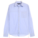 Tommy Hilfiger 90's Long Sleeve Button Up Striped Shirt Medium Blue
