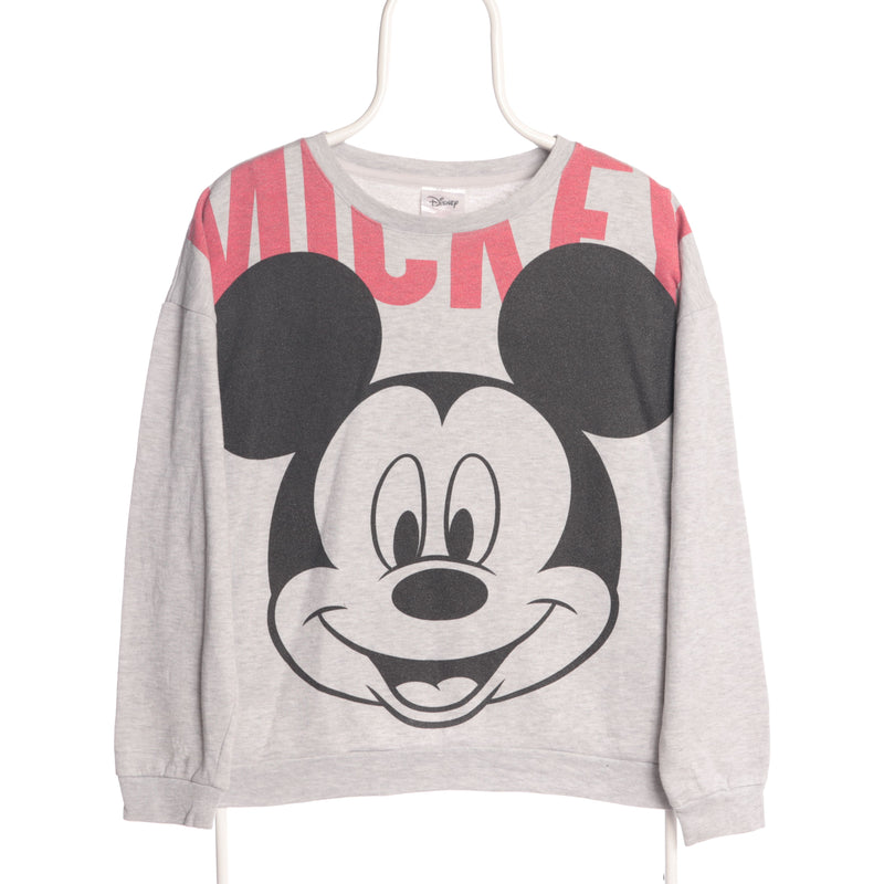 Grey Disney Mickey Sweatshirt - Large