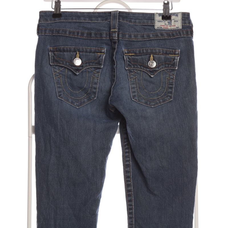 True Religion 90's Rainbow Joey Denim Skinny Fit Jeans 32 X 30 Blue