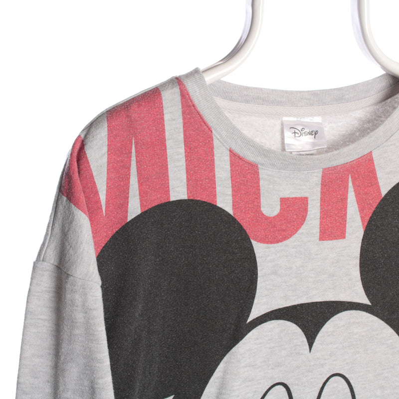 Grey Disney Mickey Sweatshirt - Large