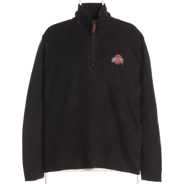 Black Tommy Hilfiger Ohio State Quarter Zip Jumper - Medium