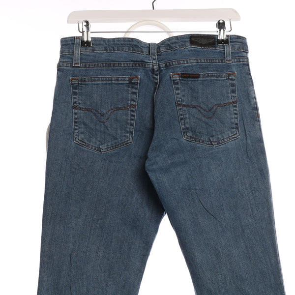 Harley Davidson 90's Denim Straight Leg Pants Jeans Tall 8 Blue