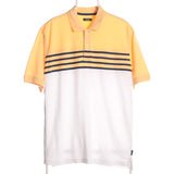 Izod 90's Short Sleeve Polo Shirt Large Yellow