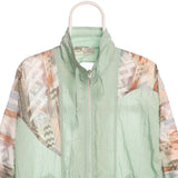Athletic Works 90's Patterned  Shell Jacket Medium Green