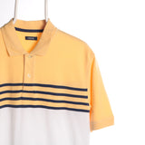 Izod 90's Short Sleeve Polo Shirt Large Yellow