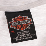 Harley Davidson 1999 90's Motorcycle Tshirt XLarge Grey