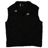 Adidas 90's Vest Sleeveless Full Zip Up Gilet XLarge Black
