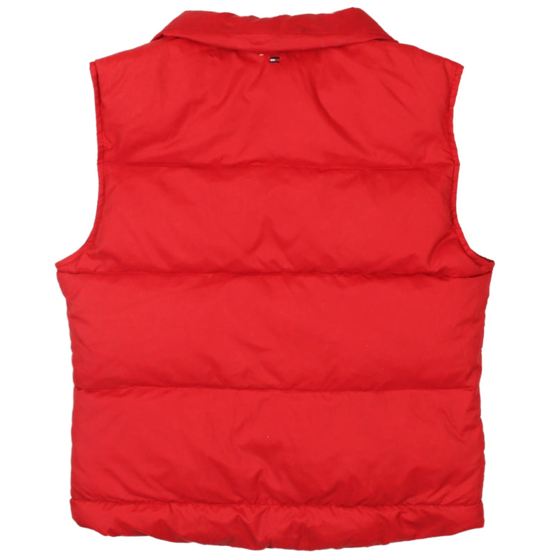 Tommy Hilfiger 90's Vest sleeveless Full zip up Gilet Large Red