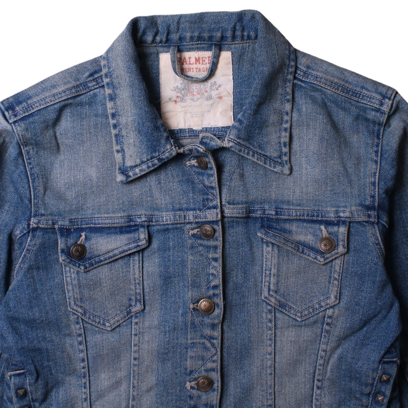 Falmer 90's Button Up Denim Jacket Small (missing sizing label) Blue