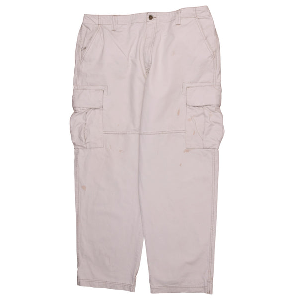Chaps 90's Cargo pockets Trousers / Pants 36 Beige Cream