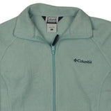 Columbia 90's Spellout Full Zip Up Fleece Jumper Small Green