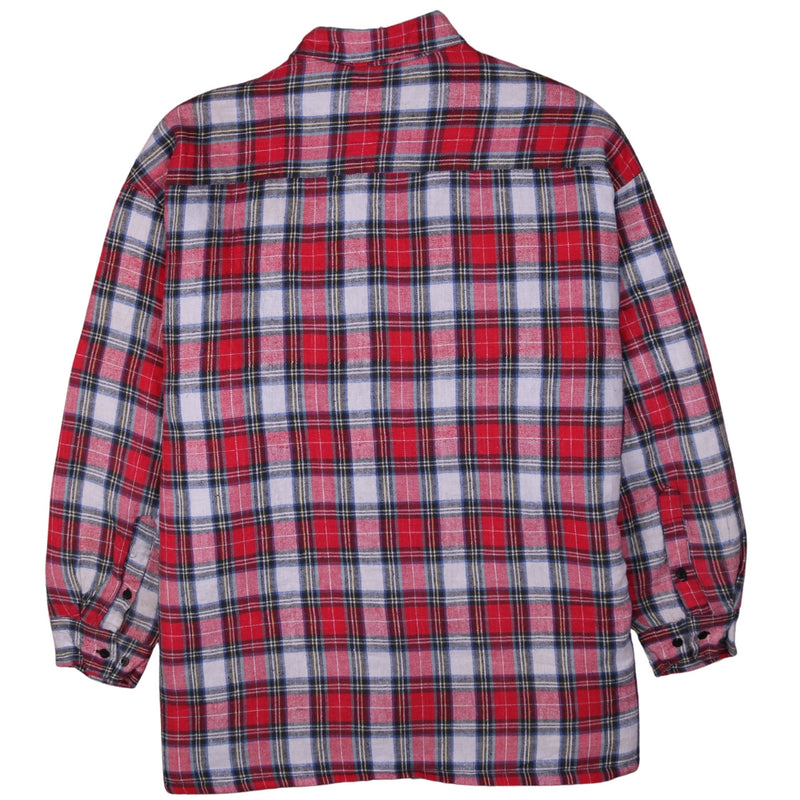 Stealth 90's Long Sleeves Button Up Shirt XXLarge (2XL) Red