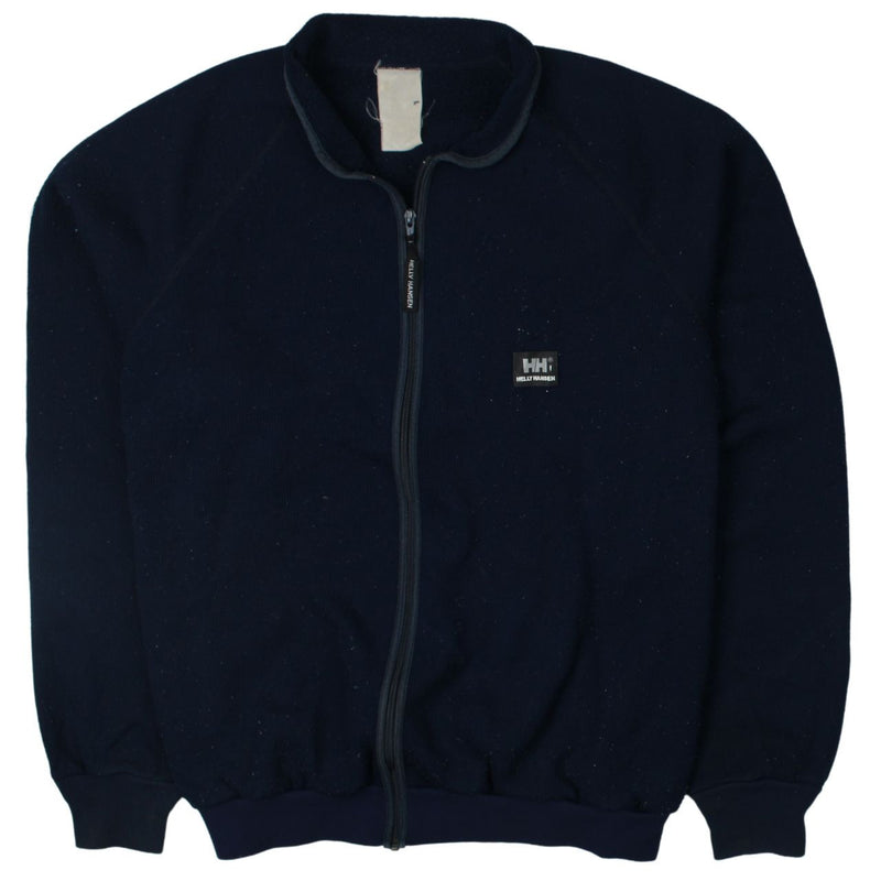 Helly Hansen 90's Knitted Full zip up Jumper / Sweater XXLarge (missing sizing label) Navy Blue