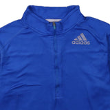 Adidas 90's Quater Zip Jumper / Sweater Small Blue
