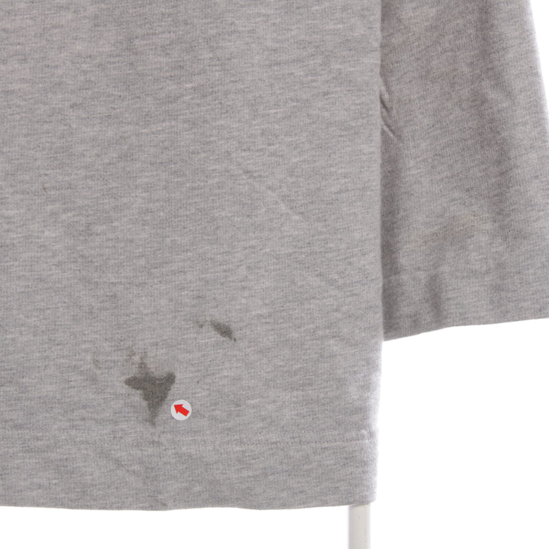 Nautica 90's Quarter Zip Single Stitch Sweatshirt Medium (missing sizing label) Grey