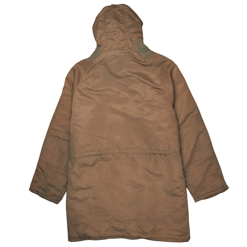 ATHCO 90's Hooded Long Parka XLarge (missing sizing label) Brown