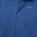 Regatta 90's Hooded Full Zip Up Windbreaker Medium (missing sizing label) Blue