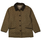 Susanne On Dornberg 90's Quilted Button Up Parka Small Brown