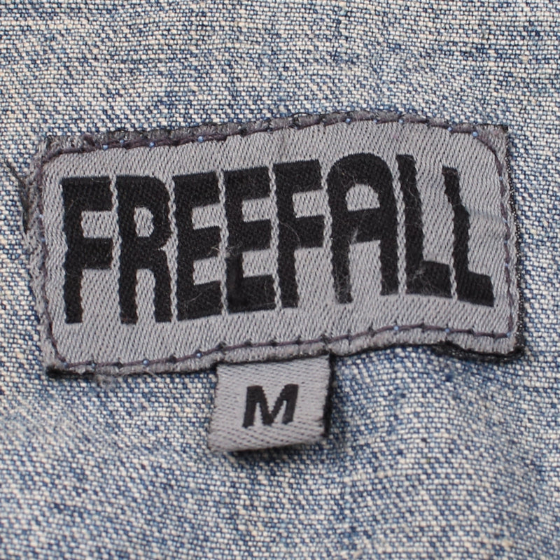 Freef All 90's Button Up Denim Jacket Medium Blue