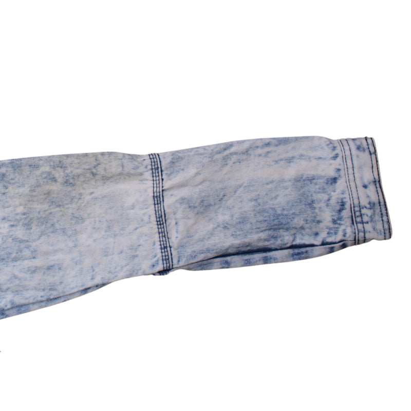 River IsLand 90's Button Up Denim Jacket Medium (missing sizing label) Blue