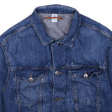 Coda 90's Button Up Denim Jacket Medium Blue