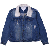 Brooklyn Supply Co 90's Heavy Weight Button Up Denim Jacket XLarge Blue